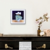 Artrooms representation of 'Cyclamen celebration' by Louise Turnbull - white frame