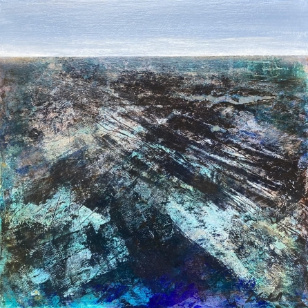 Marine strata - abstract landscape by Louise Turnbull