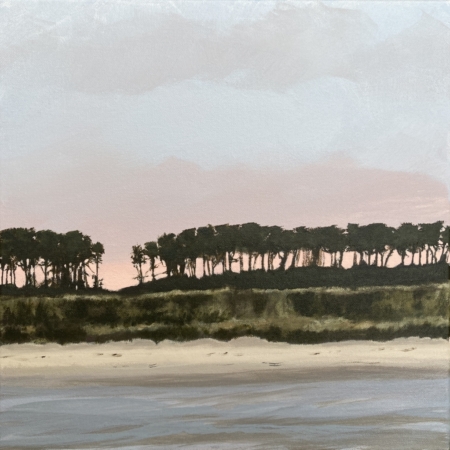 Silverburn Tree Line atmospheric landscape giclée print by Louise Turnbull